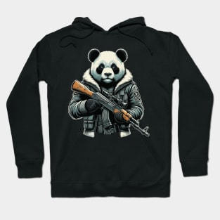 Don't mess with a panda with a Kalashnikov! Hoodie